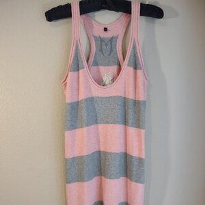 Women's Vintage Monarchy Racerback Cashmere Angora Cotton Blend Sweater Dress M